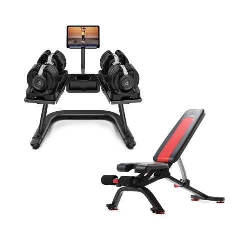 Pack Bowflex SelectTech 52 con rack de entretenimiento y banco ajustable 5.1S