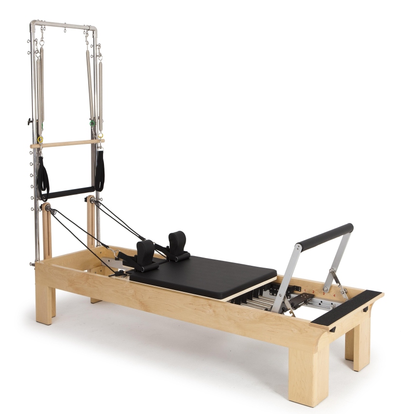 Máquina del reformador de Pilates, equipo plegable de madera de la máquina  de Pilates para el entrenamiento casero
